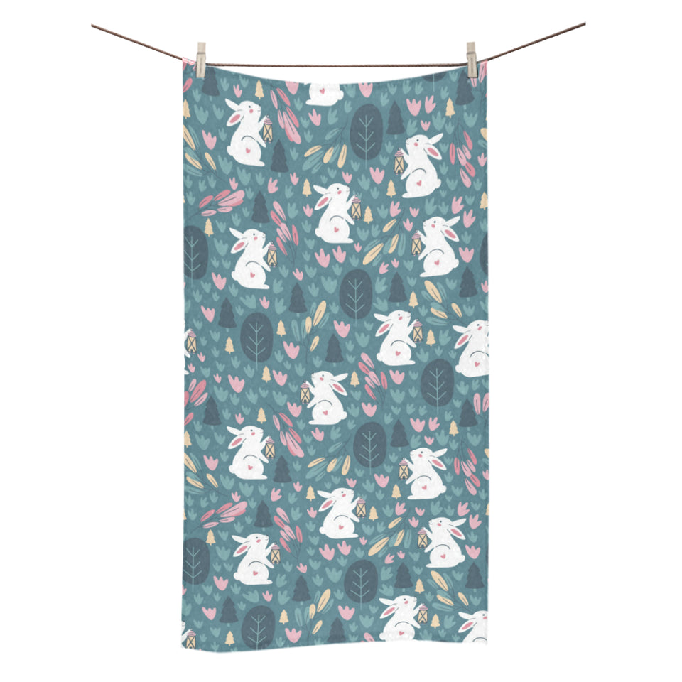 Cute rabbit pattern Bath Towel
