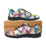 Colorful crow illustration pattern Men's Sneaker Shoes