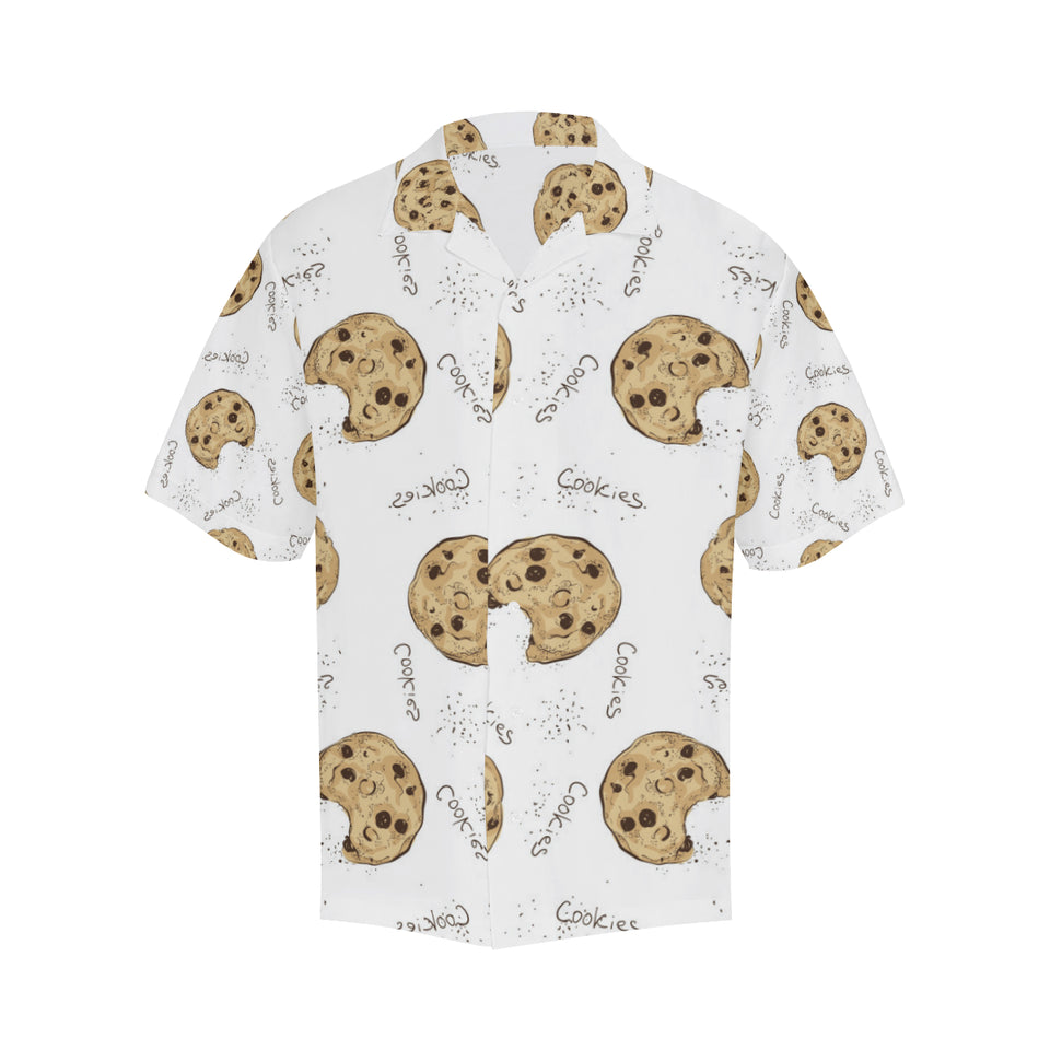 Sketch style cookie pattern Men's All Over Print Hawaiian Shirt