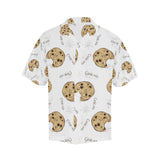 Sketch style cookie pattern Men's All Over Print Hawaiian Shirt