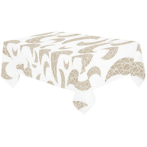Cool gold moon abstract pattern Tablecloth