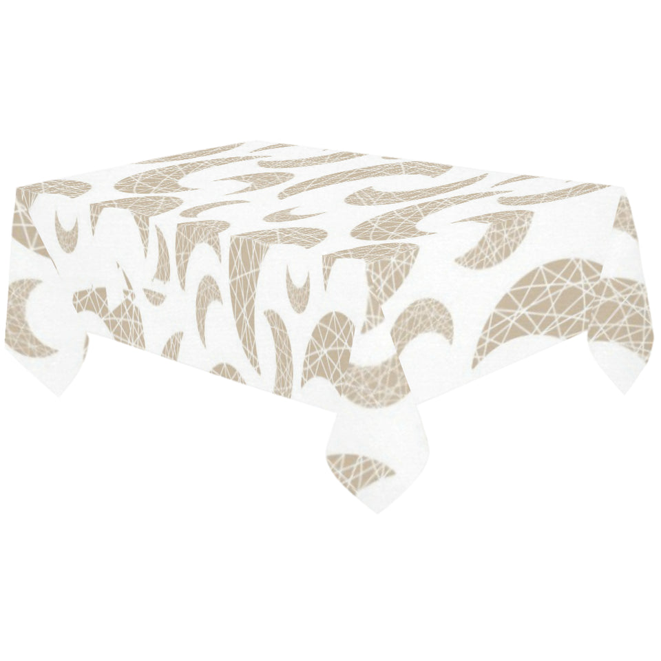Cool gold moon abstract pattern Tablecloth