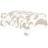 Cool gold moon abstract pattern Tablecloth
