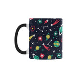 colorful space pattern planet star Morphing Mug Heat Changing Mug