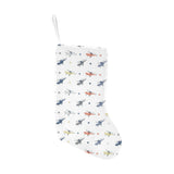 Cute helicopter star pattern Christmas Stocking