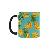 Banana Palm Leaves pattern background Morphing Mug Heat Changing Mug