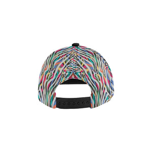 Colorful zebra skin pattern All Over Print Snapback Cap