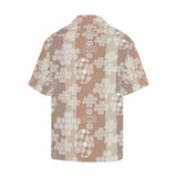 Beautiful hexagon japanese  pattern Men's All Over Print Hawaiian Shirt