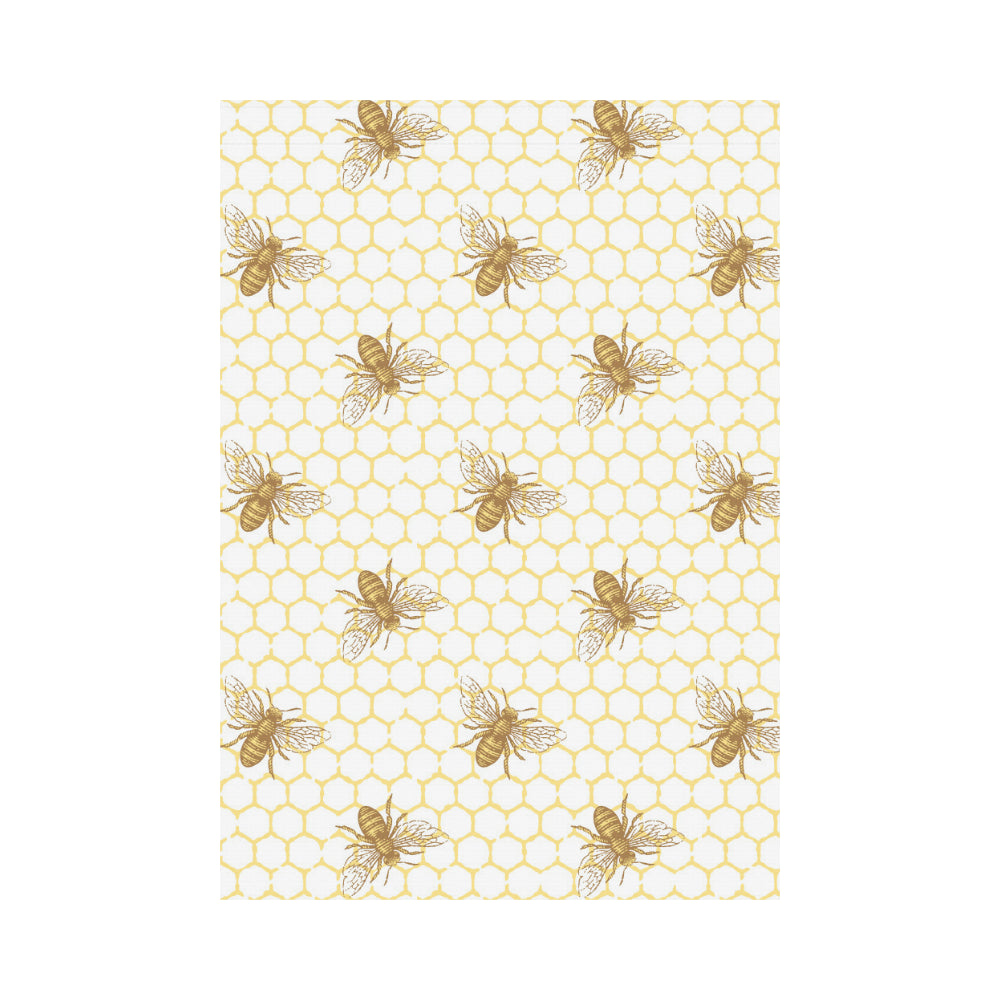 Bee honeycomb seamless design pattern House Flag Garden Flag