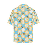 Bee honeycomb pattern Men's All Over Print Hawaiian Shirt