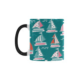 Cute sailboat pattern Morphing Mug Heat Changing Mug