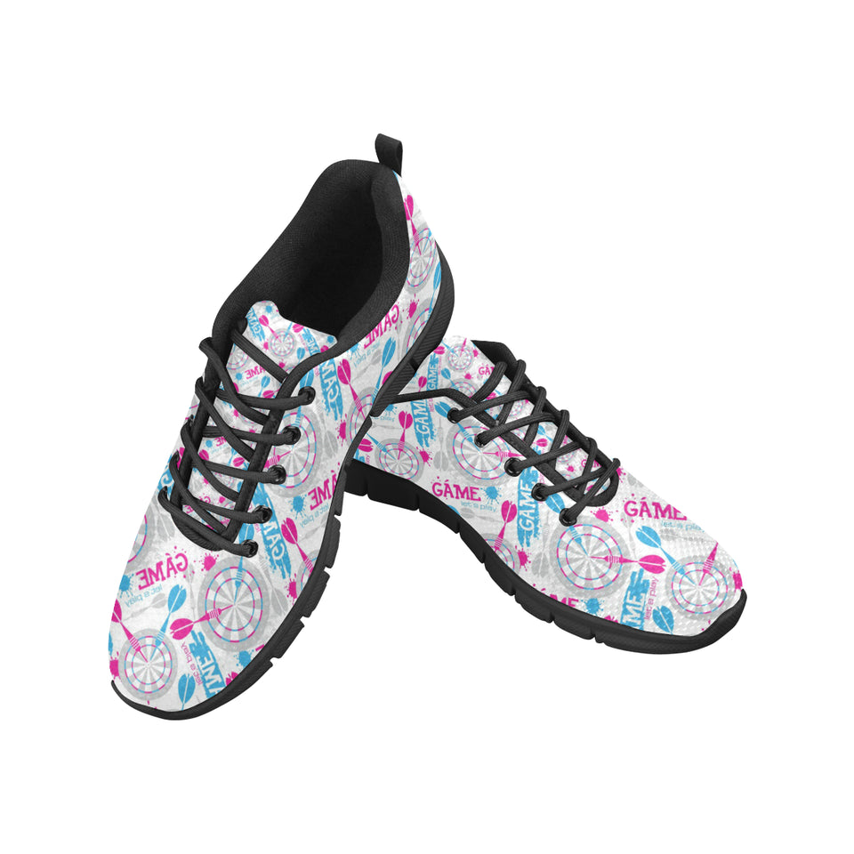 Darts Pattern Print Design 01 Men's Breathable Sneakers ( Model 055)