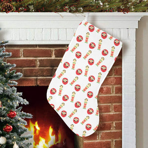 Daruma japanese wooden doll Christmas Stocking