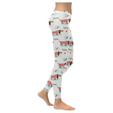 Cute dachshund bone pattern Women's Legging Fulfilled In US