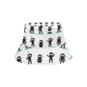 Cute ninja katana sword pattern Unisex Bucket Hat