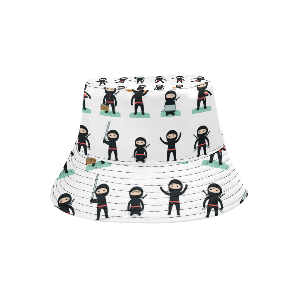Cute ninja katana sword pattern Unisex Bucket Hat