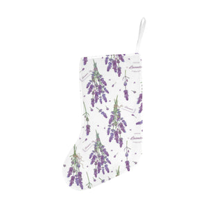 lavender flower design pattern Christmas Stocking