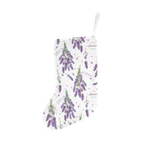lavender flower design pattern Christmas Stocking