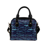 Shark pattern Shoulder Handbag