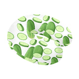 cucumber whole slices pattern U-Shaped Travel Neck Pillow