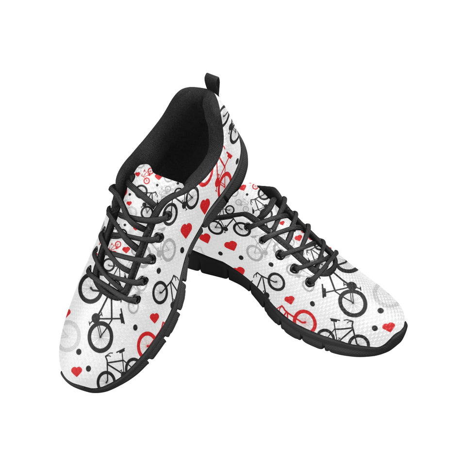 Bicycle Pattern Print Design 04 Men's Breathable Sneakers ( Model 055)