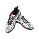 Bicycle Pattern Print Design 04 Men's Breathable Sneakers ( Model 055)