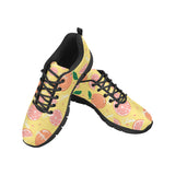 Grapefruit yellow background Women's Sneaker Shoes