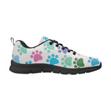 Dog Paws Pattern Print Design 01 Men's Breathable Sneakers ( Model 055)