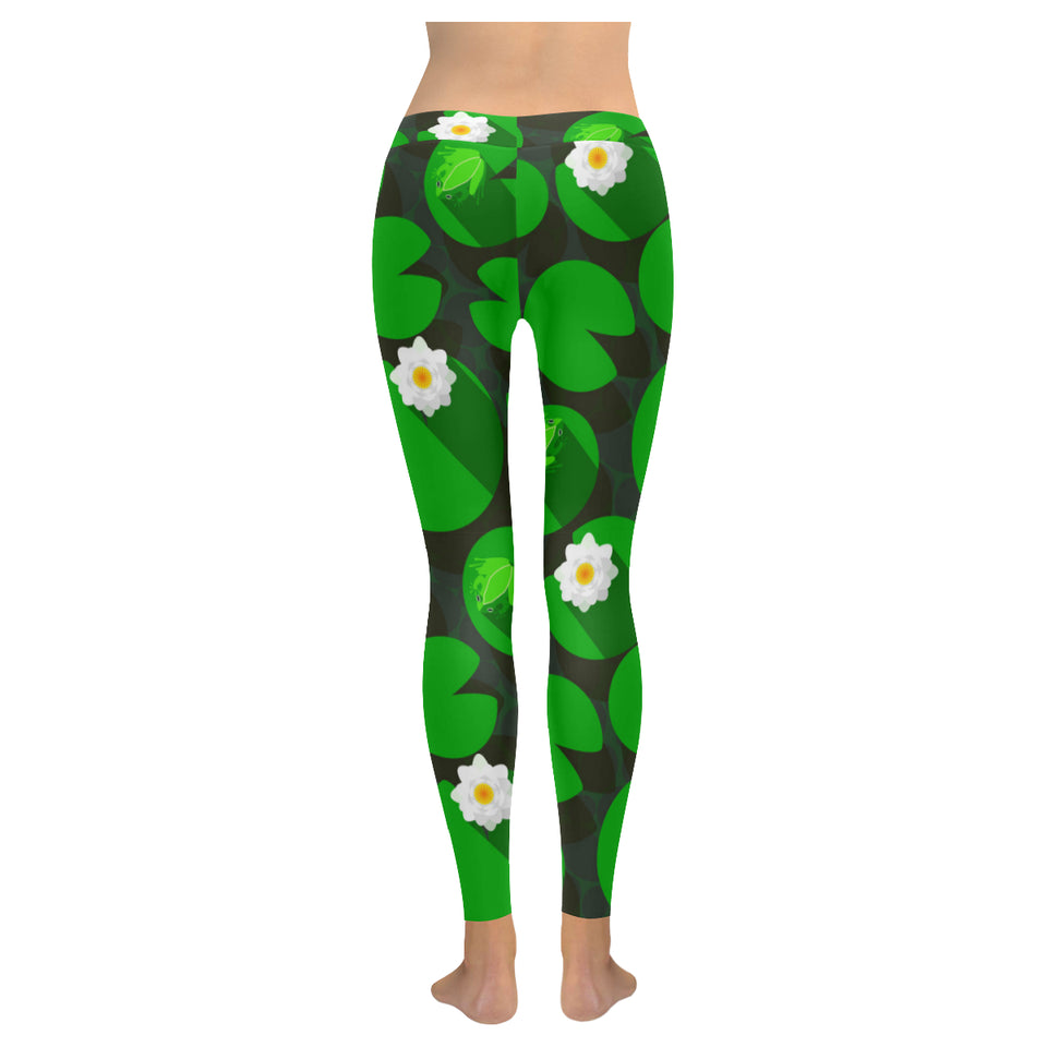 Frog waterlily pattern Women's Legging Fulfilled In US
