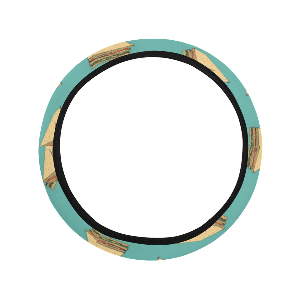 Sandwich Pattern Print Design 03 Car Steering Wheel Cover