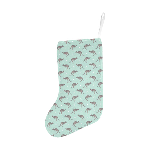 Kangaroo pattern background Christmas Stocking