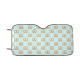 Pretzels Pattern Print Design 03 Car Sun Shade