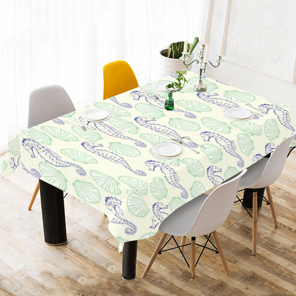 Seahorse shell pattern Tablecloth