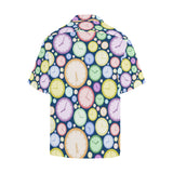 Colorful clock background Men's All Over Print Hawaiian Shirt