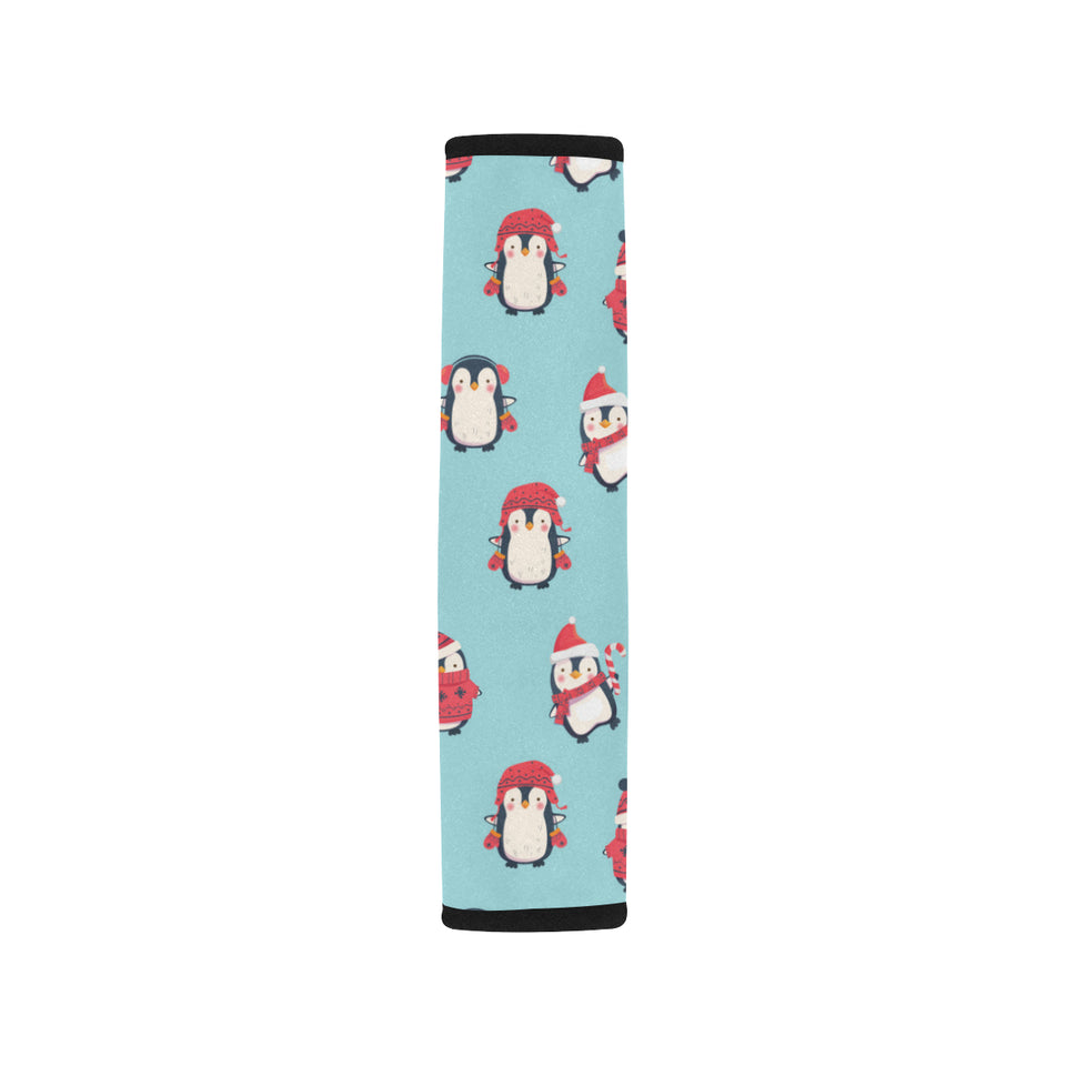 Cute penguin christmas  design pattern Car Seat Belt Cover