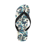 Japanese wave pattern Unisex Flip Flops