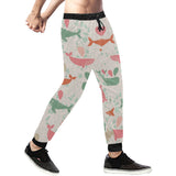 Cute whale pattern Unisex Casual Sweatpants