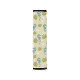 Seahorse shell starfish pattern background Car Seat Belt Cover