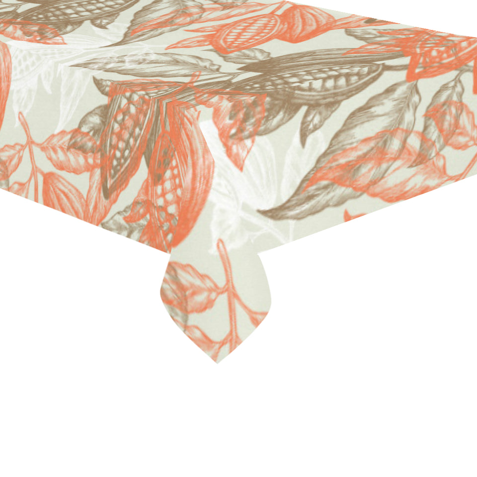 Cocoa beans Cocoa tree pattern Tablecloth