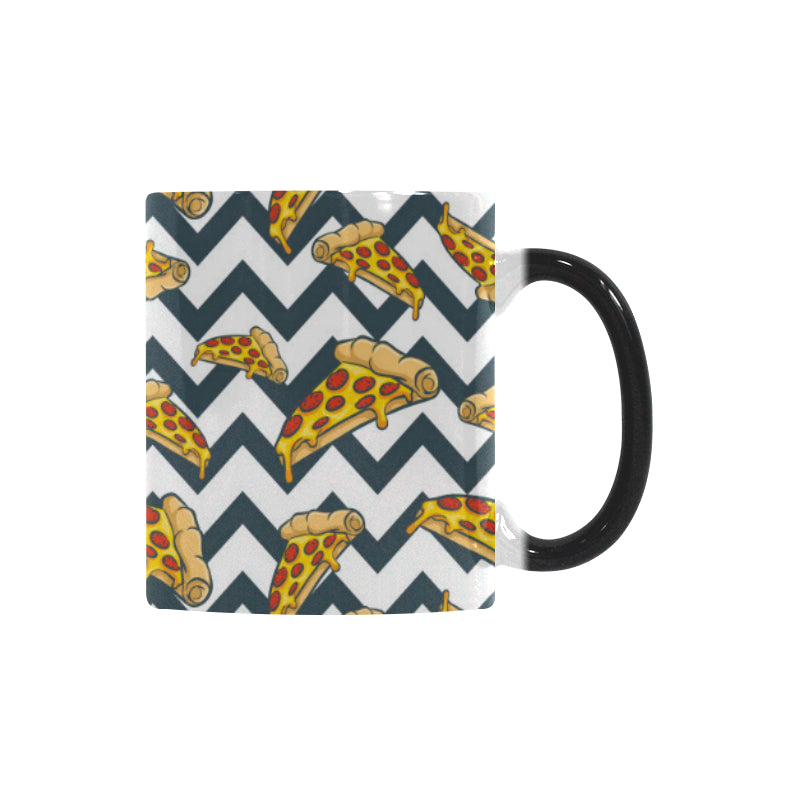 Pizza design pattern Morphing Mug Heat Changing Mug