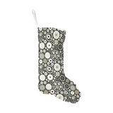 Gear Pattern Print Design 02 Christmas Stocking