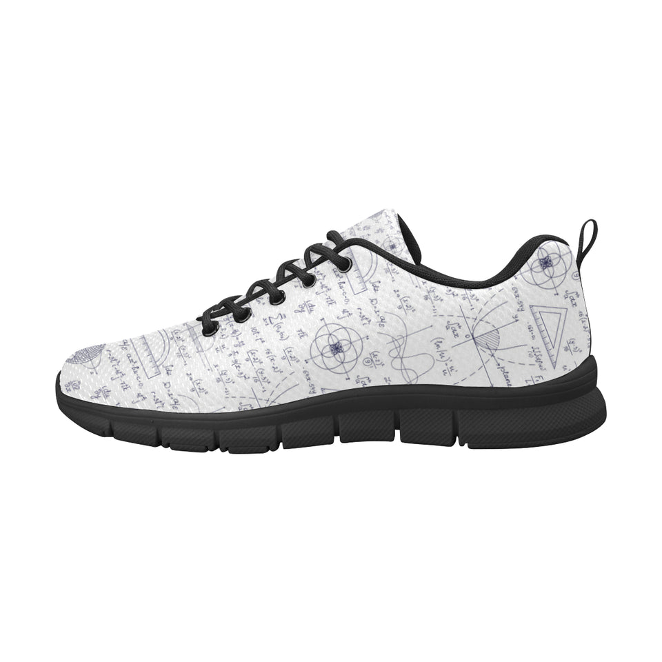 Math Pattern Print Design 03 Men's Breathable Sneakers ( Model 055)