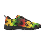 Canabis Marijuana Weed Pattern Print Design 03 Men's Breathable Sneakers ( Model 055)