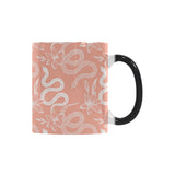 Snake lilies flower pattern Morphing Mug Heat Changing Mug