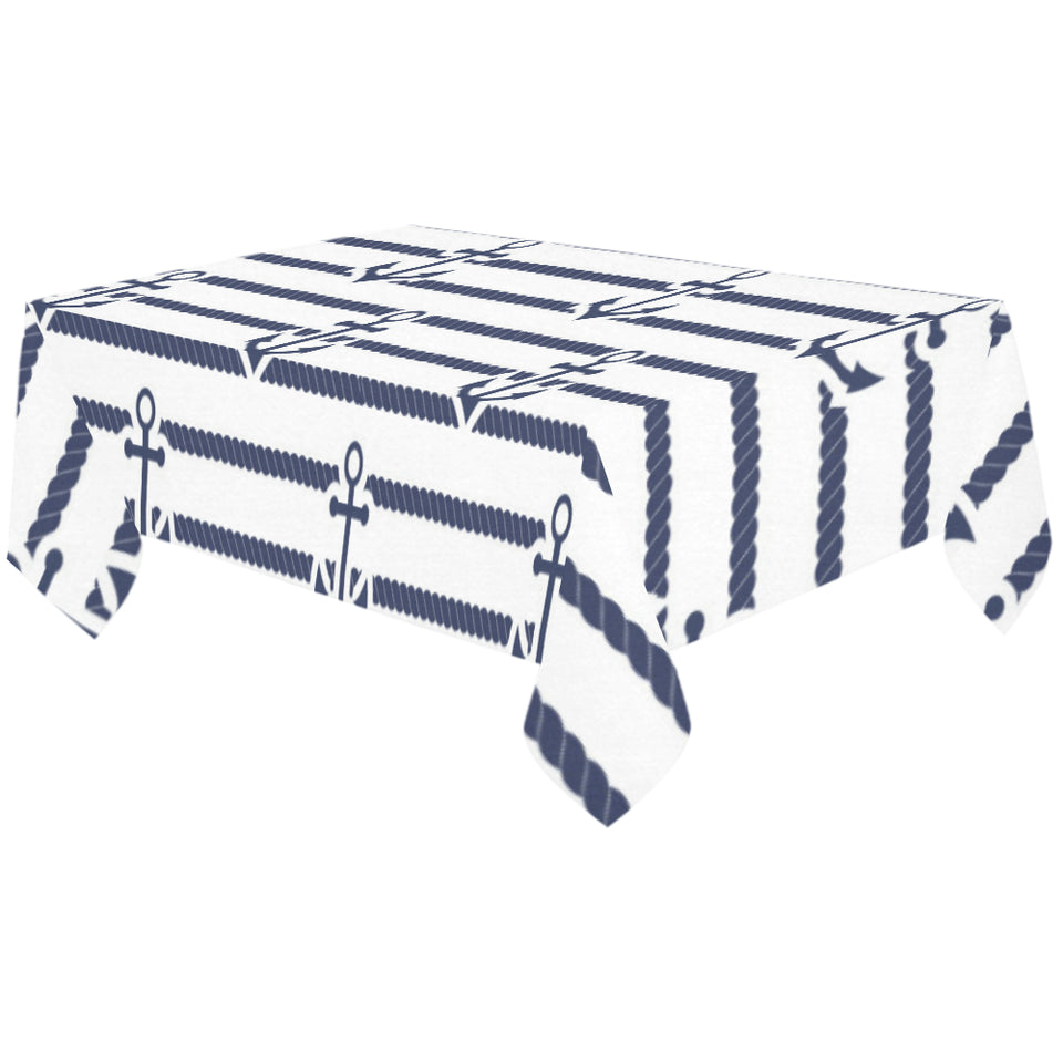 Anchor rope nautical pattern Tablecloth