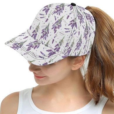 lavender flower design pattern All Over Print Snapback Cap