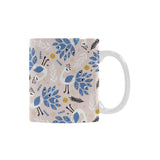 Cute peacock pattern Classical White Mug (Fulfilled In US)