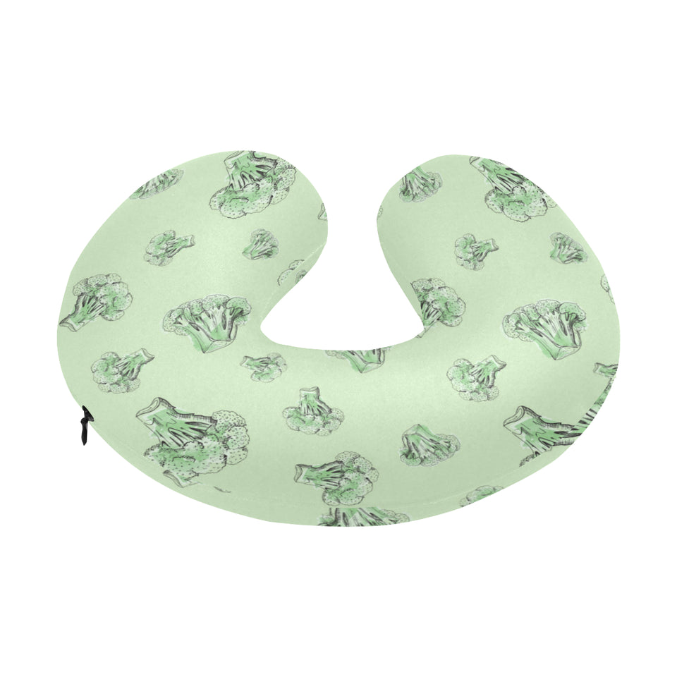 broccoli sketch pattern U-Shaped Travel Neck Pillow