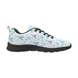 Blue Eiffel Tower Theme Pattern Print Design 01 Men's Breathable Sneakers ( Model 055)