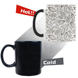 cacao beans leaves pattern Morphing Mug Heat Changing Mug